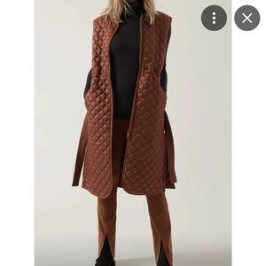 NWT. Athleta Featherless Long Vest